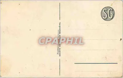 Zamek Chillon i Dents du Midi — widok z jeziora — Société Graphique Neuchâtel, nr 366 — Rewers