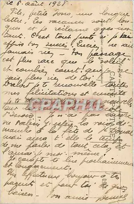 Castelo de Tournod — A Auvergne pitoresca — Edições Châtelguyon — Verso