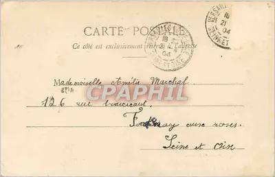 Park Versaille — Basen Neptuna — Pani Moreau, wyd., Versaille — Rewers
