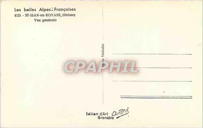 ST-JEAN-en-ROYANS — Visão geral — Edição de Arte Andrie Grenoble — Verso