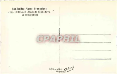 La Roche-lendue — Droga do Combe-Laval — Wydawnictwo Artystyczne André, Grenoble — Rewers