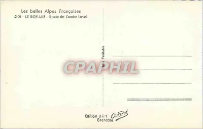 Trasa Combe-Laval — Piękne Alpy Francuskie — Wydawnictwo Art André, Grenoble — Rewers