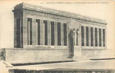 Château-Thierry (Aisne) — O Monumento Americano da Cote 204 — Edit. J. B.