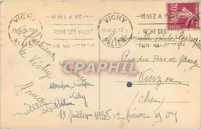 Vichy — Kasyno — Wydawca nieznany, numer serii nieczytelny — Rewers