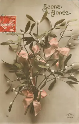 Bouquet de gui — Bonne Année — editor BM, Paris, n° 121
