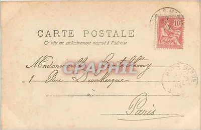 Florista — Paris — A.S. (editor) n° VIII — Verso