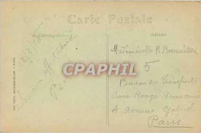 Le Mans — Plac Prefektury i Katedra Notre-Dame-de-la-Couture — R. Barbier, Wyd., Le Mans. Fot. ND. — Rewers
