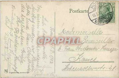 Porta Westfalica — Pamiątka cesarza Wilhelma — wydawca Riederecken, Halberstadt — Rewers