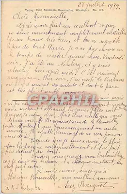 Wiesbaden — Kurhaus-Parkseite — Verlag Emil Naumann, No. 125 — Verso