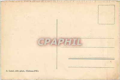 Château-d'Oex — Widok ogólny — A. Lenzi, wyd.-fot. — Rewers