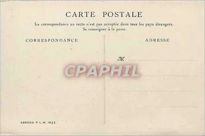 Gorges da Ardèche — Serviços de ônibus P.L.M. — Agenda P.L.M. 1922 — Verso