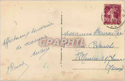 Epinal - Bazylika św. Maurycjusza — widok fasady i wieży — wydawca A. Aliaconne des Arts Photographiques, nr 28 — Rewers