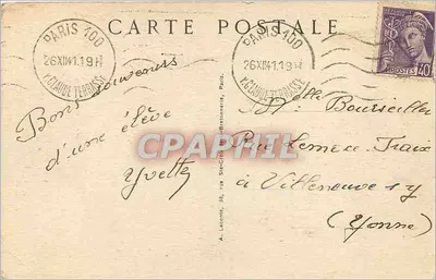 Paris — A Sacré-Cœur — A. Leconte, Paris — Verso