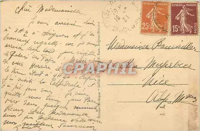 Avignon — Pałac Papieski — Front główna — Wydawnictwo Art-Brique, nr 9 — Rewers