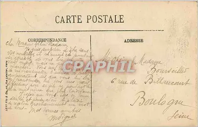 Zamek Vaulx-le-Penil — Melun, Seine-et-Marne — wydawca LEVY Fils & Cie, nr 74 — Rewers