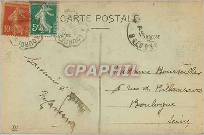 Castelo de Baucens e Massif de Viscos — As Altas Pirineus — Fototipia Labouche Frères, Toulouse — Verso