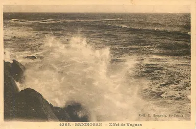 Brignogan — Efeito de Ondas — Coll. E. Hamonic, St-Brieuc