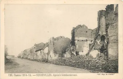 Gerbéviller — Após o Bombardeio — Ed. Pays de France n°123