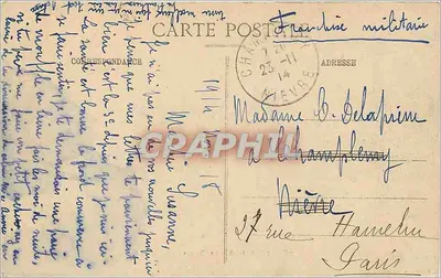 Lunéville - Le Château — E. Bastien, lib.-édit. — Verso
