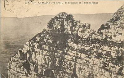 O Homem e a Cabeça do Esfinge — Salève (Alta Saboia) — G.R. 247