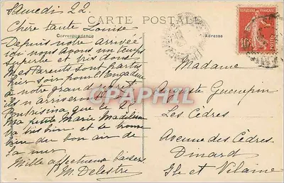 Kościół św. Jana — Perros-Guirec — Côte de Granit Rose — nr 2107 — Rewers