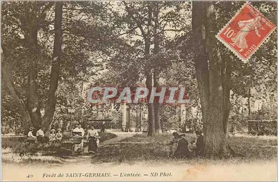 Floresta de SAINT-GERMAIN — A entrada — ND Phot.