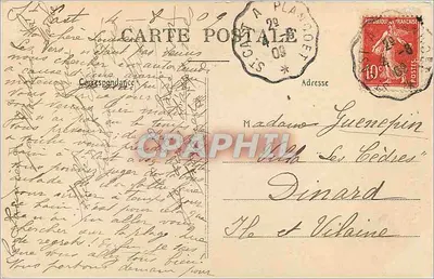 Os Amas de Fréhel e o Cabo — vista tirada da praia de Plévenon — Coleção A. Warron, St-Brieuc — Verso