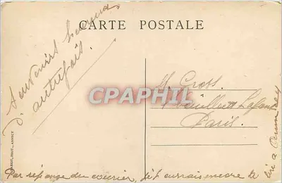 Annecy — El Muelle y las Antiguas Prisiones — Sitios pintorescos de Saboya — Reverso