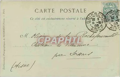Zamek Compiègne — Strona Parku — kolekcje ND Phot, n°44 — Rewers