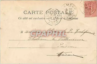 Clamecy — Igreja de São Martinho — Editor LEBET-THÉRAL, n° 334 — Verso