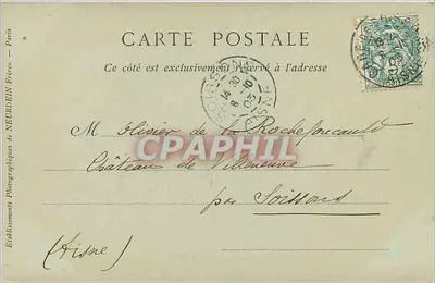 Kasteel van Compiègne — Kant van het Park — Collecties ND Phot — Achterkant