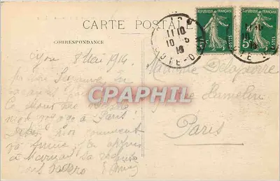 Dijon — Hotel Pocztowy i Ulica Zamkowa — wydawca R. G. 6 — Rewers