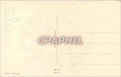 Muguet — Gelukskaart — M.D. Paris, serie n°3425 — Achterkant