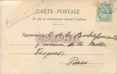 Biarritz - Cruz comemorativa do naufrágio da "Surprise" — Choché Ouvrard — Verso