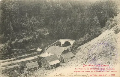 O Túnel de Bussang (Lado Alsaciano) — Fronteira antes da Guerra de 1914-1915 — Ad. Weick, Saint-Ouën, N° 4965