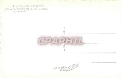 Os Vercors. Pequenos Goulets. Os túneis — Edição d'Art Grenoble, n° 5952 — Verso