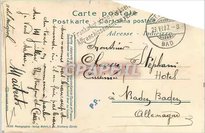 Oberengadin — Pejzaż panoramiczny Alp — Fotografie-Verlag Wehrli, Kilchberg-Zurych — Rewers