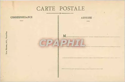 Park VERSAILLES. - Bosquet Bains d'Apollon - Les Rochers przedstawiają Pałac Thétis, bogini Morza, w którym Apollon odpoczywa po oświetleniu Świata. — Rewers
