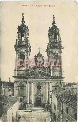 Lunéville - A Igreja de São Jacó — editor L. Haster, n° 348