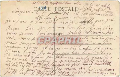 Lunéville - A Igreja de São Jacó — editor L. Haster, n° 348 — Verso