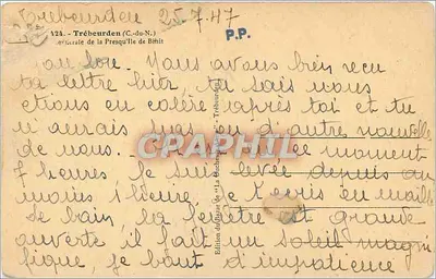Trébeurden — vista da costa — Édition du Bazin — Verso