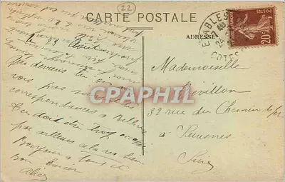 Établies (C.-du-N.) — A Gruta Subterrânea — J.-B. Barat, fot.-edit. St-Quay — Verso