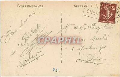 Wyspa Bréhat — Corderia i wyspy Kerpont — LL, nr 9 — Rewers