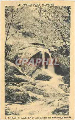 Fayet-le-Château — Góry Renardów, Wodospad — Le Puy-de-Dôme Illustré, nr 5