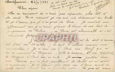 Le Mont Dore — Funiculaire du Capucin — G. d'O. n°13 — Verso