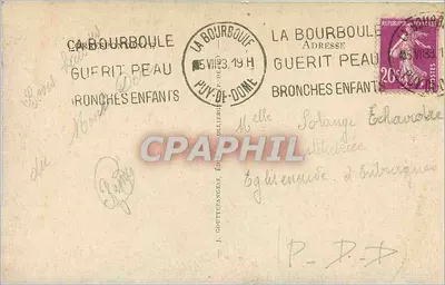 La Bourboule — Ogólny widok — G. D'O. — 1381 — Rewers