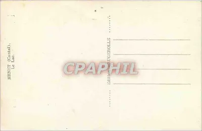 Jezioro Ménét (Cantal) — widok jeziora z bykami — wydawca Brugerolle — Rewers