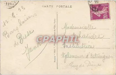 Picturesque Auvergne — A Corner of Lake Papin — Ideal — Back