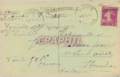 VANNES - O Plateau de La Garenne — n° 2188 — Verso