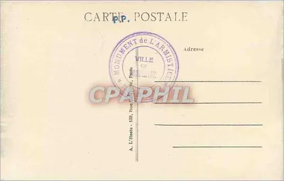 Bosque de Compiègne — Cruce del Armisticio — L. Paris — Reverso